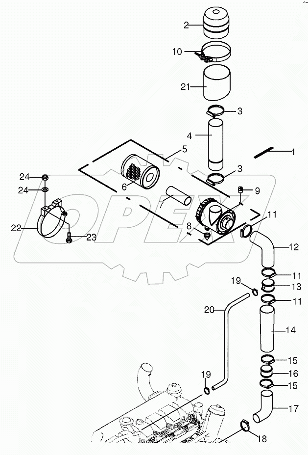 Self-cleaning pre-separator