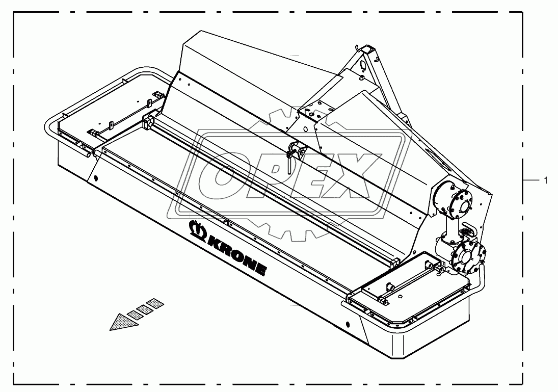 Per mower unit front (CV)