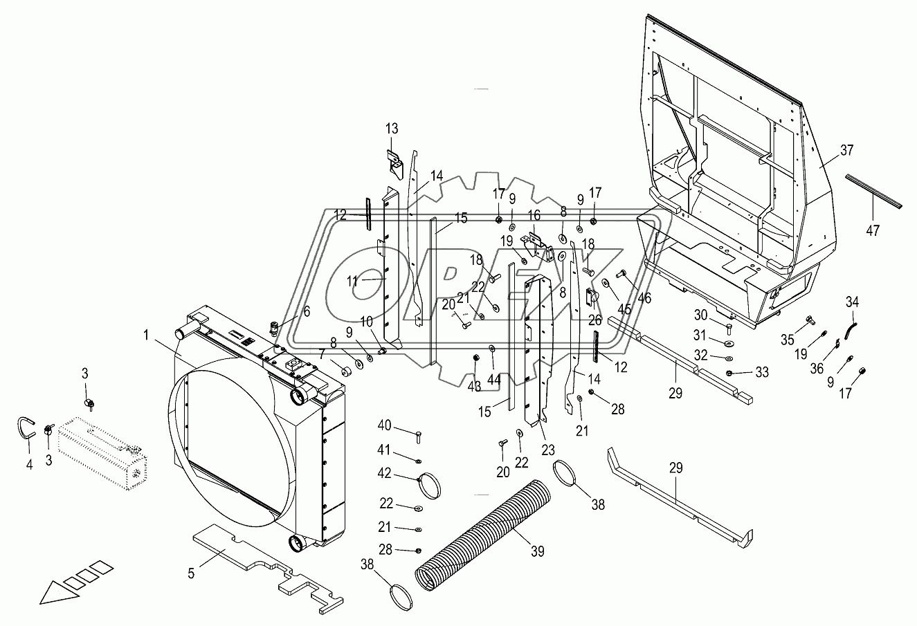 Condenser for air conditioner