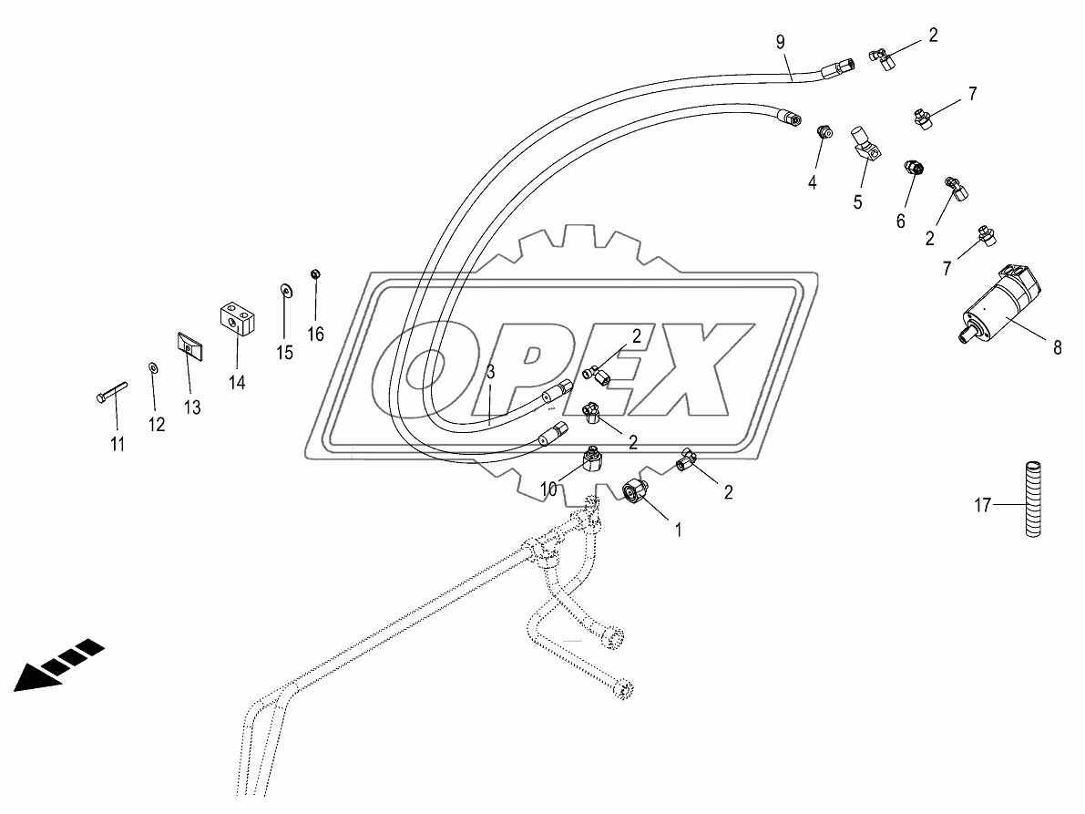 Hydraulics-sieve drive