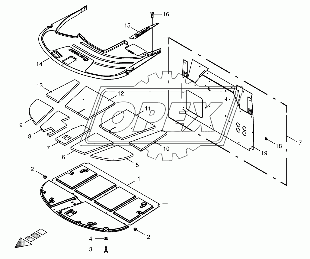 Cab-Sound deadening