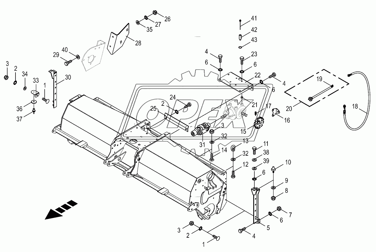 Anbauteile roller cond. housing-lateral