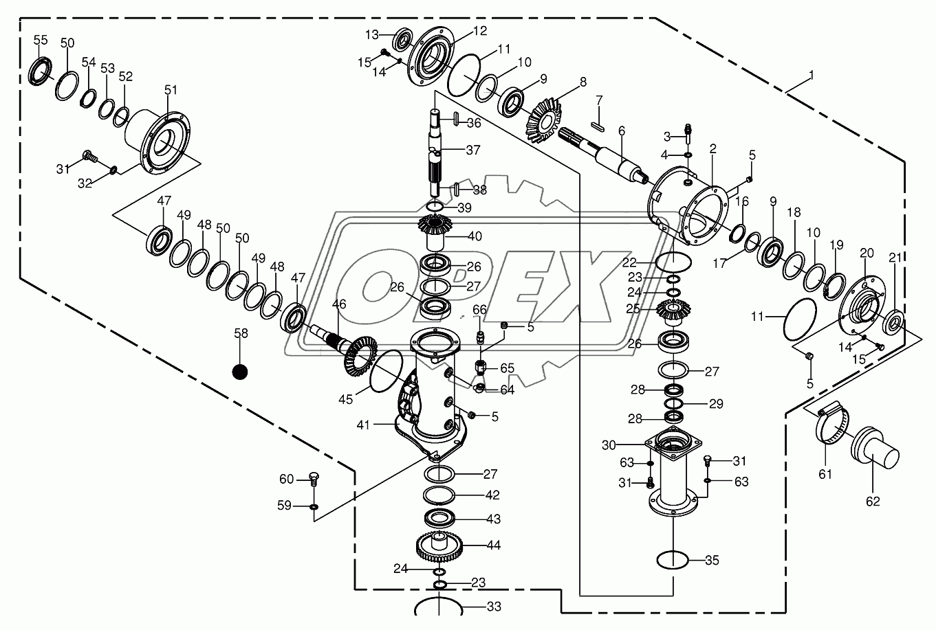 Gearbox-lateral