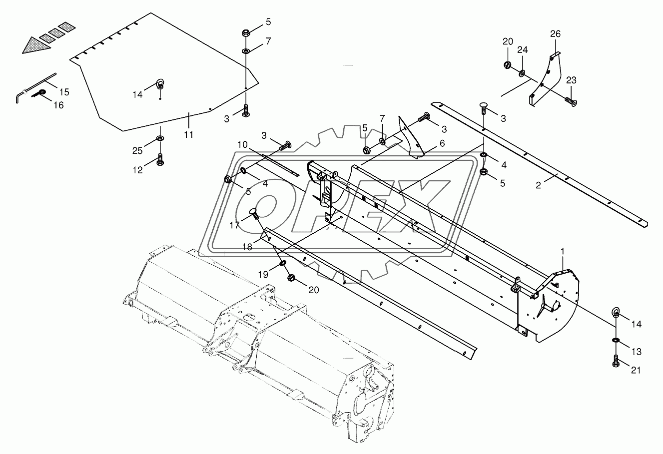 Auger trough-lateral 2