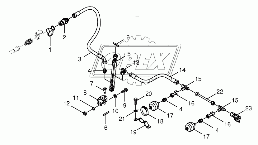 Hydraulics-swathing deflector