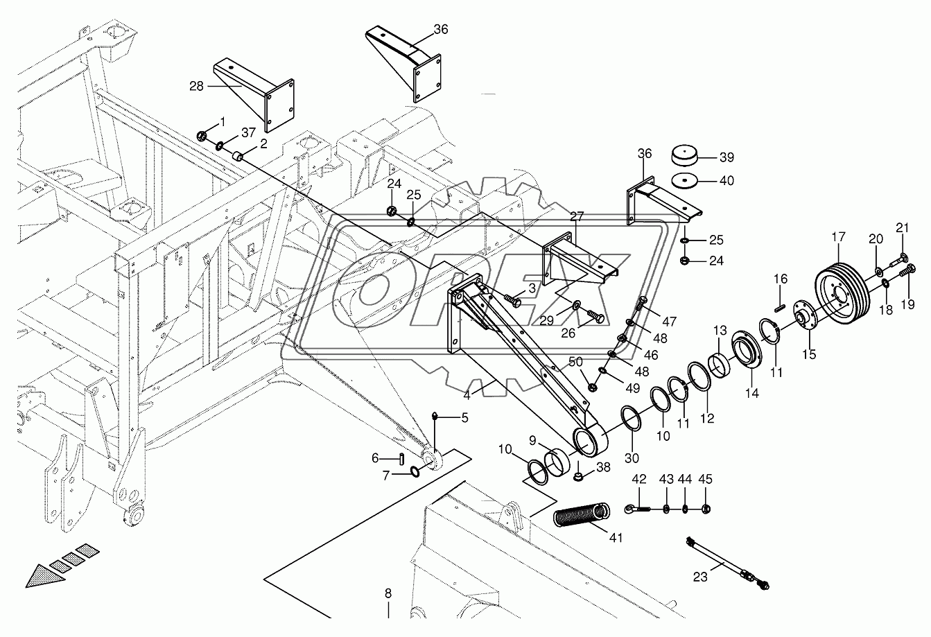 Cantilever-left/right