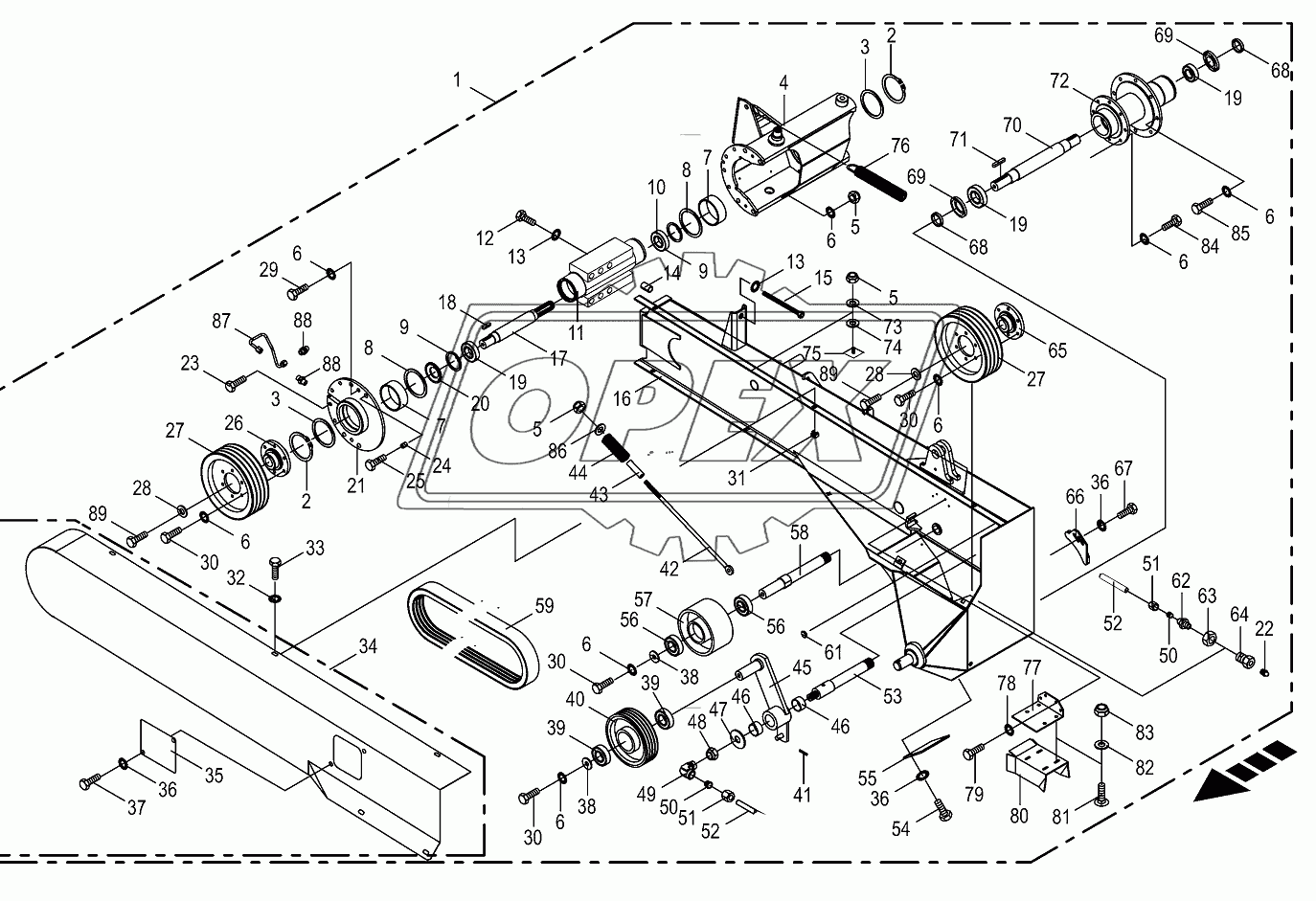 Control lever-right