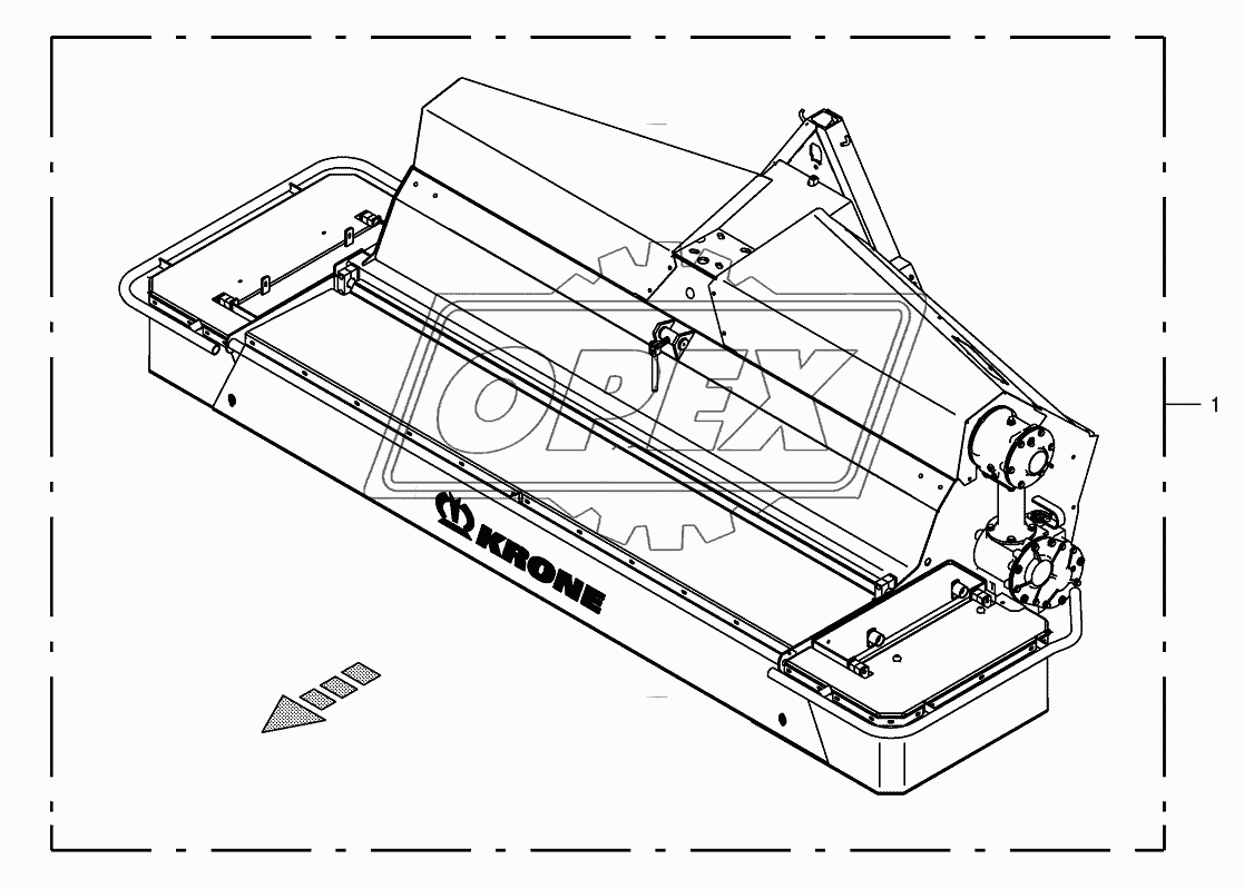 Per mower unit front (CV)