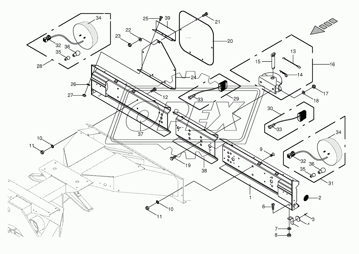 Lighting bracket/trailer hitch