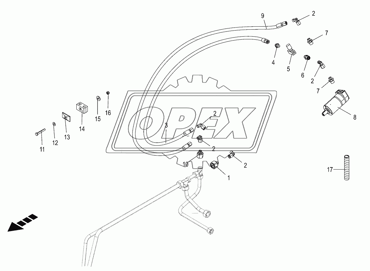 Hydraulics-sieve drive