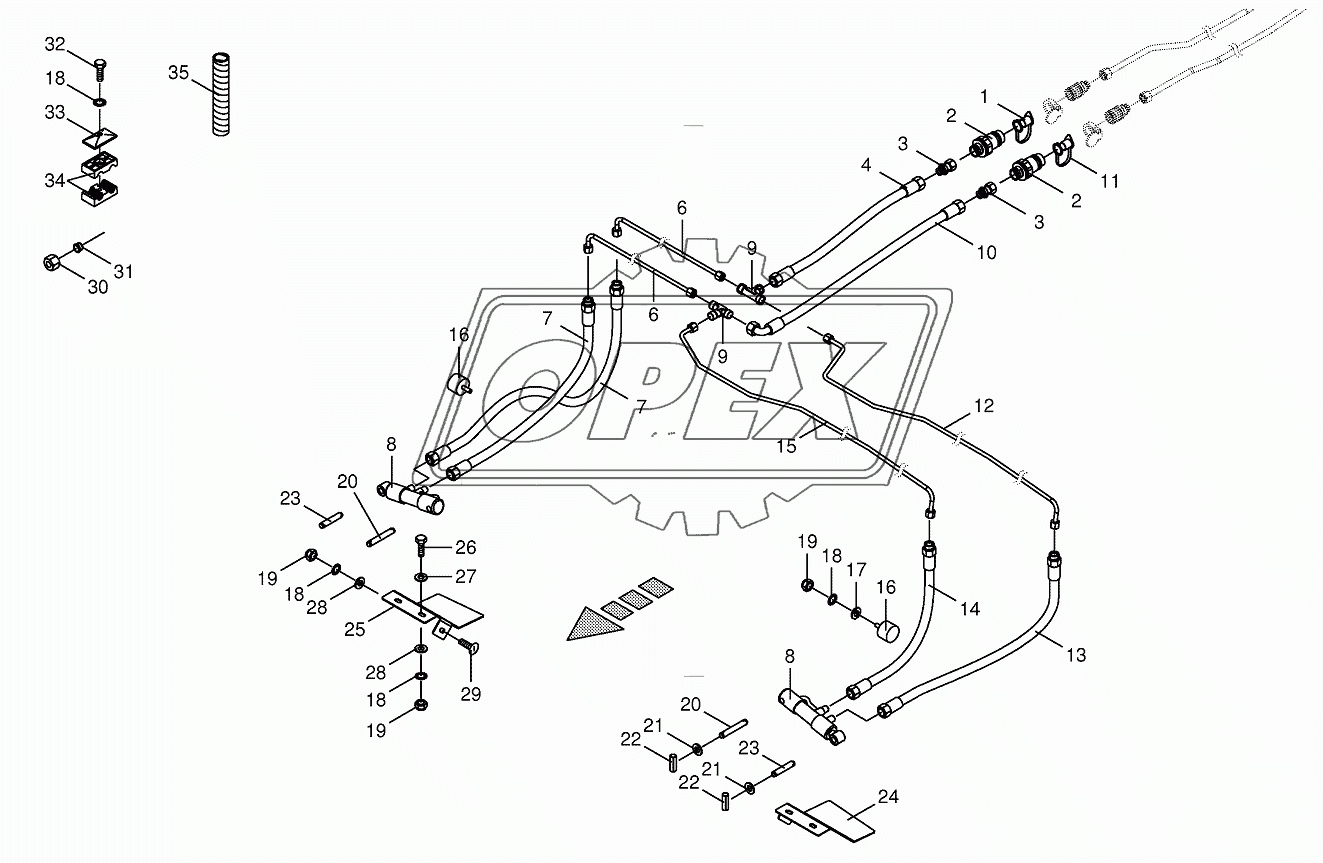 Hydraulics-front guard 2