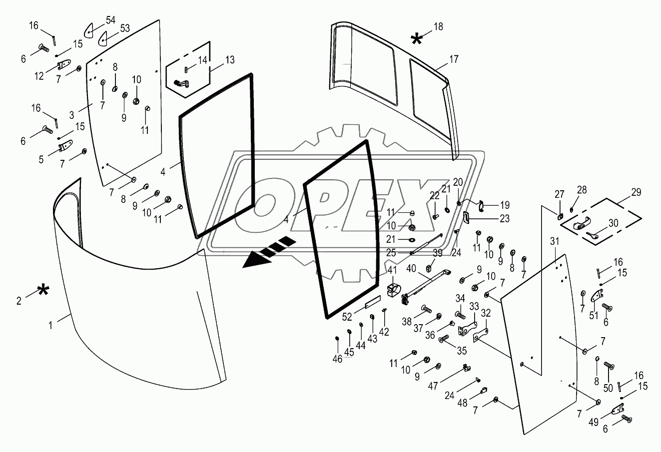 Cab-glazing