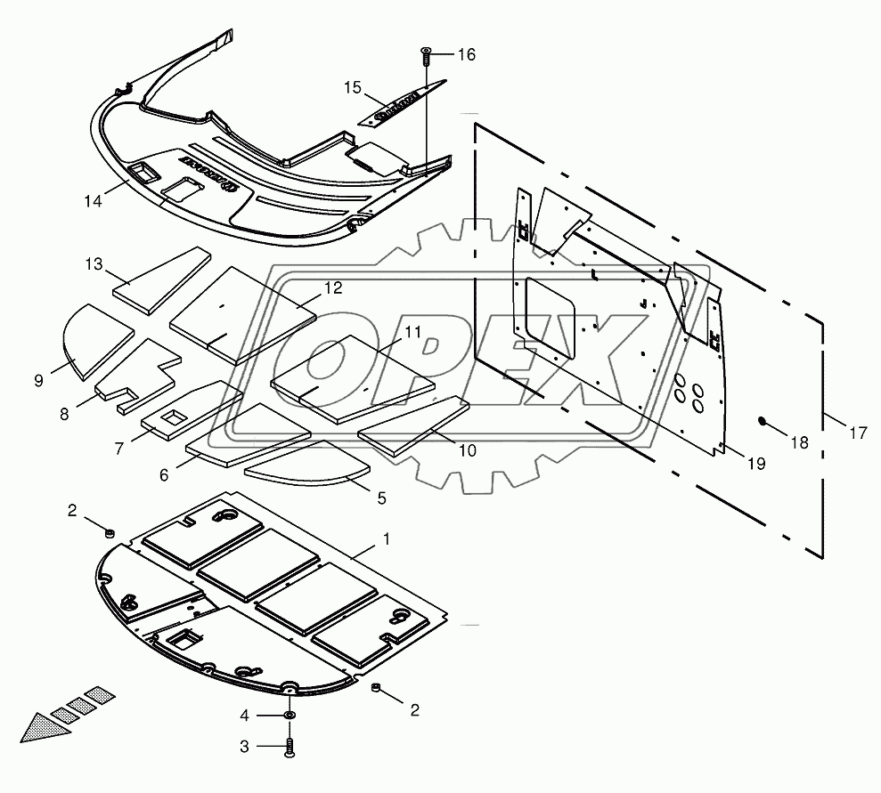 Cab-Sound deadening