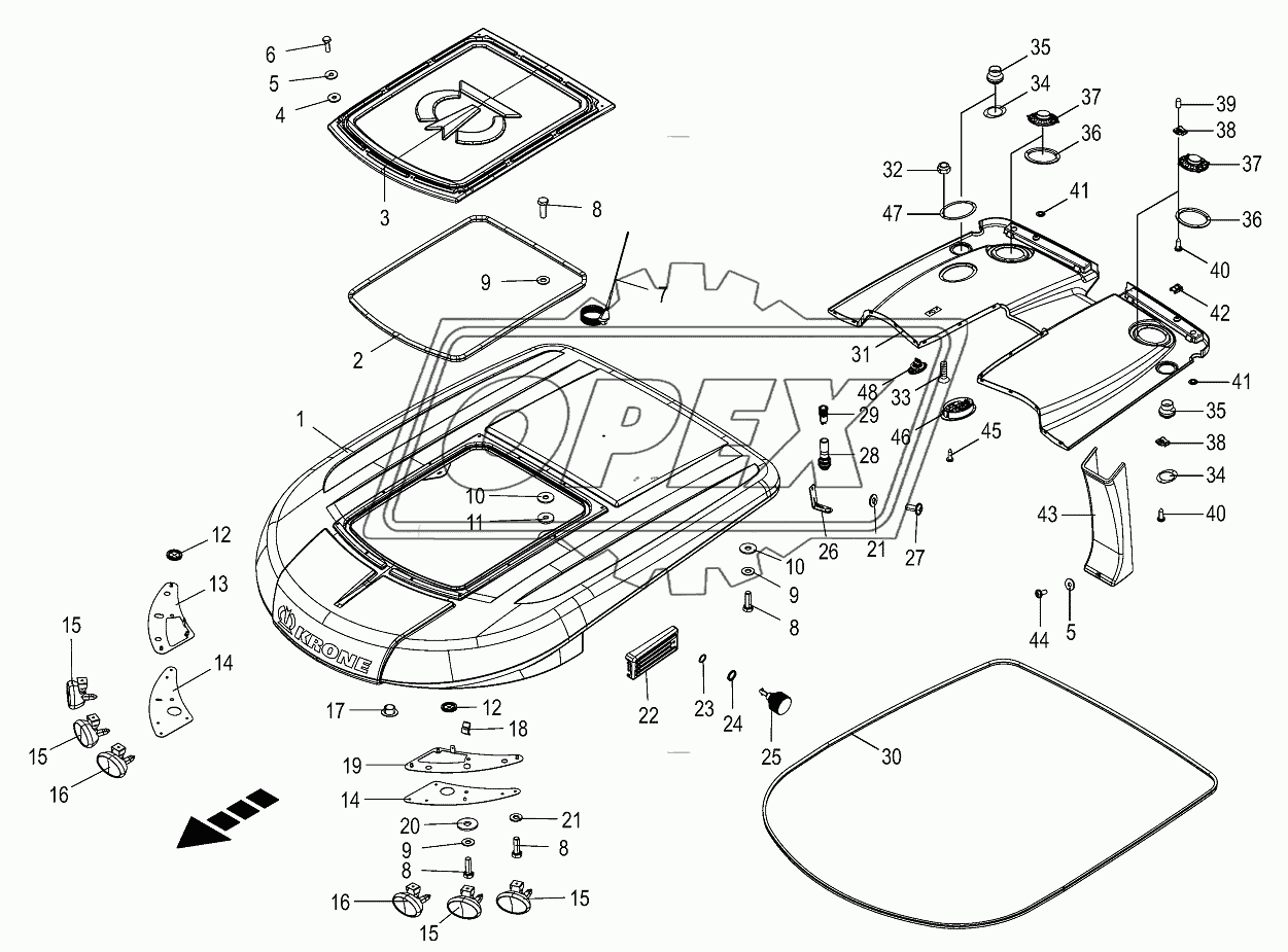 Cab-roof