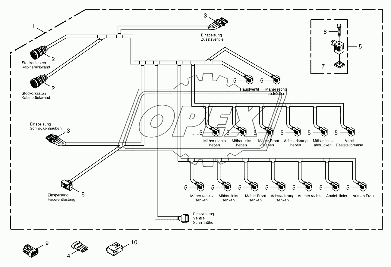 Wiring Harness-valve block