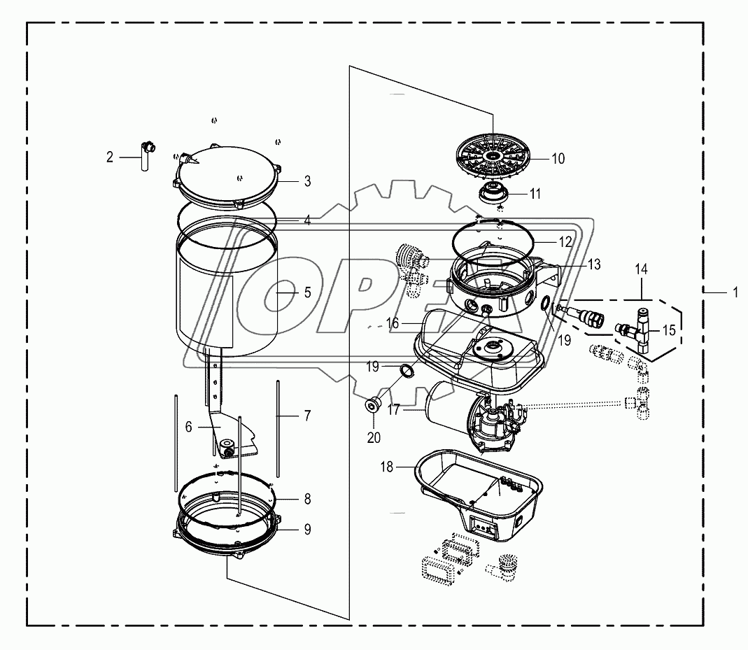 Pump for central lubrication