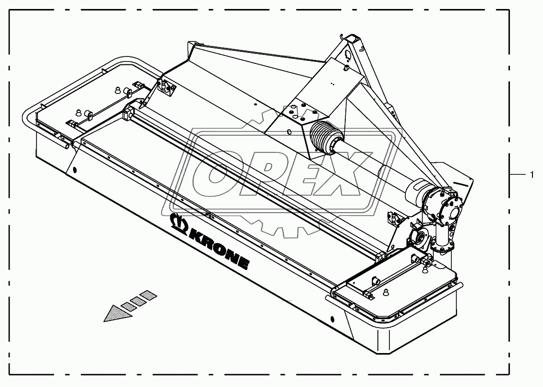 Per mower unit front (CRI)