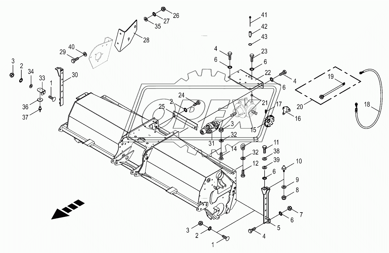 Anbauteile roller cond. housing-lateral