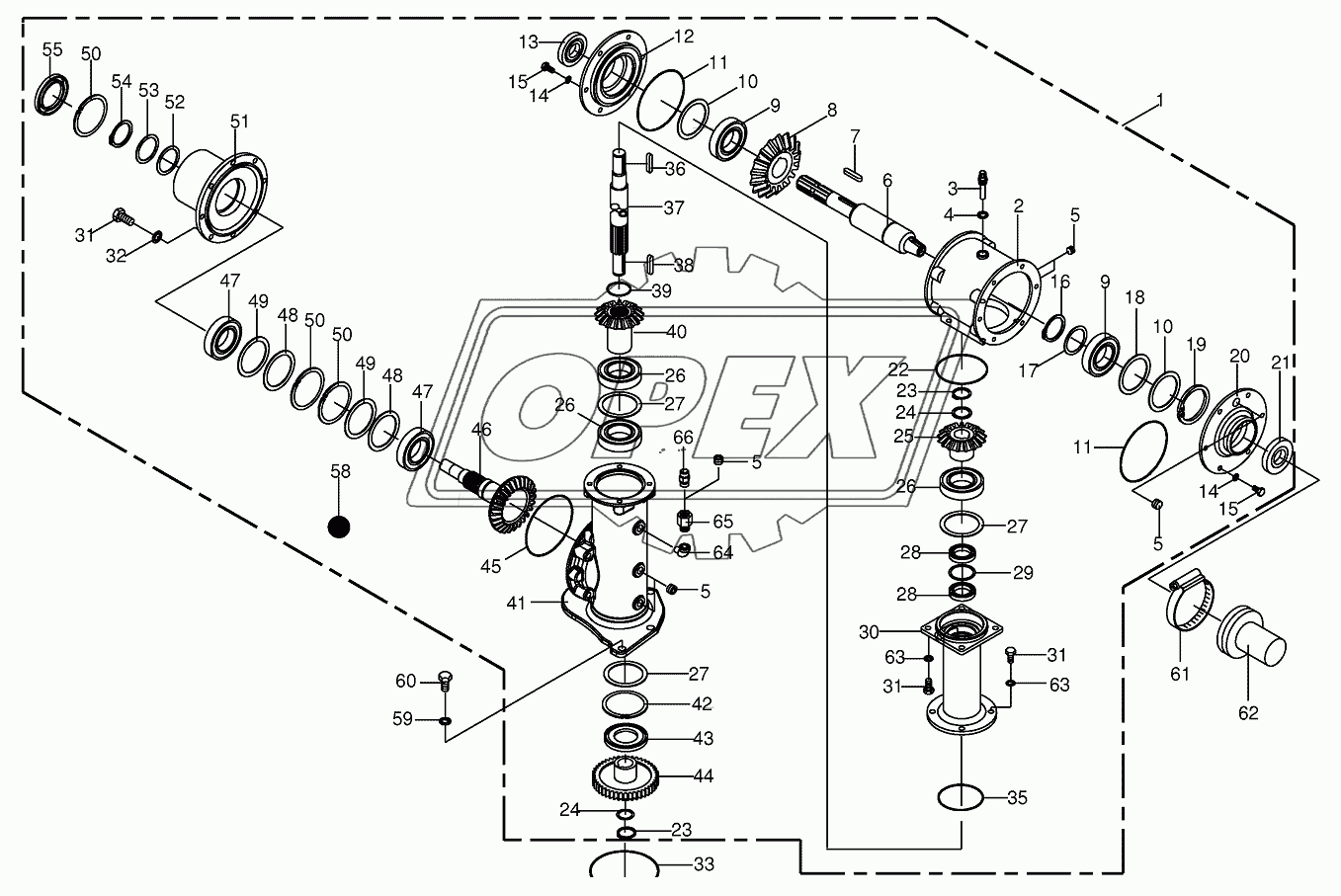 Gearbox-lateral