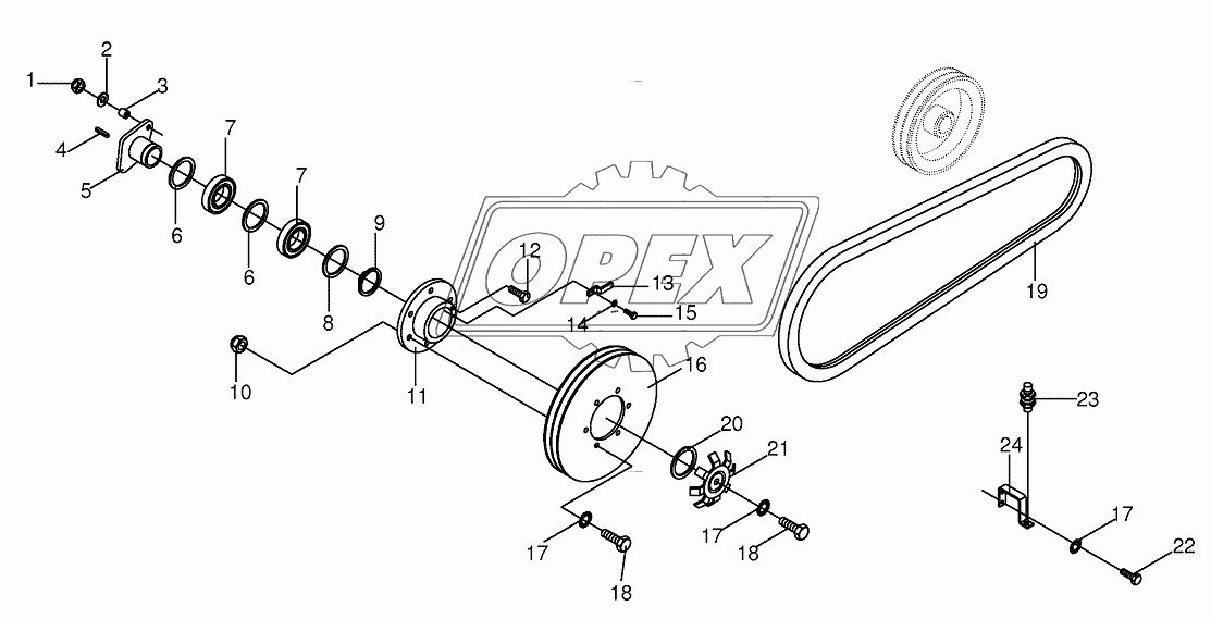 Auger gear-right and left