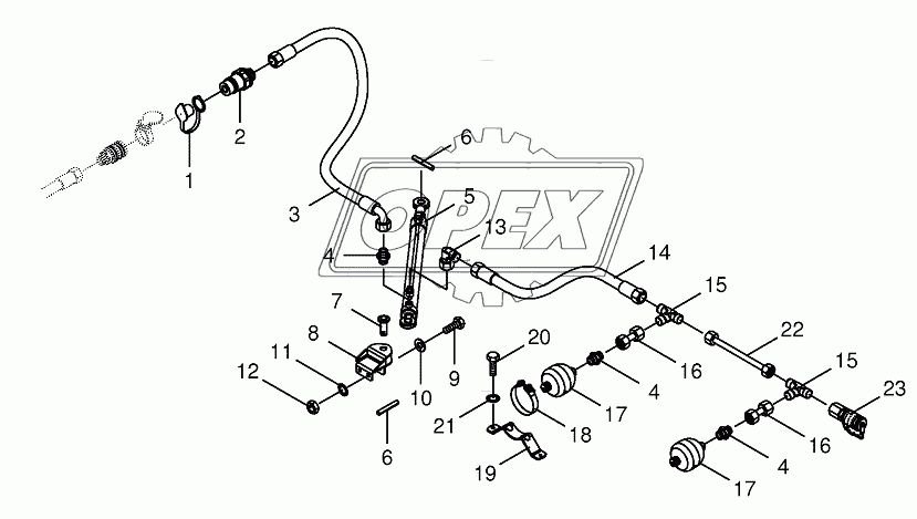 Hydraulics-swathing deflector