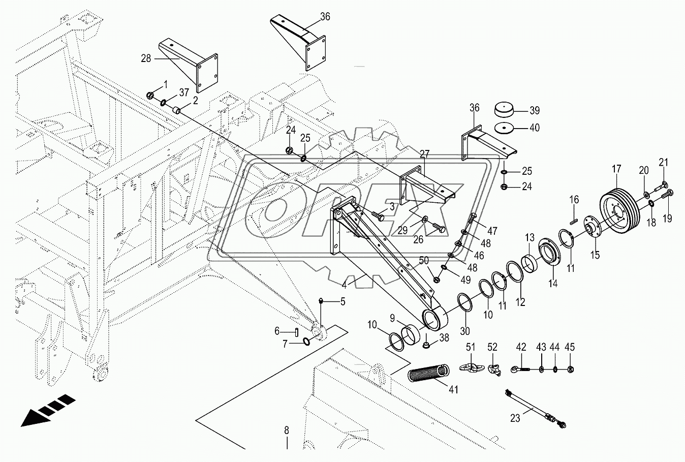 Cantilever-left/right