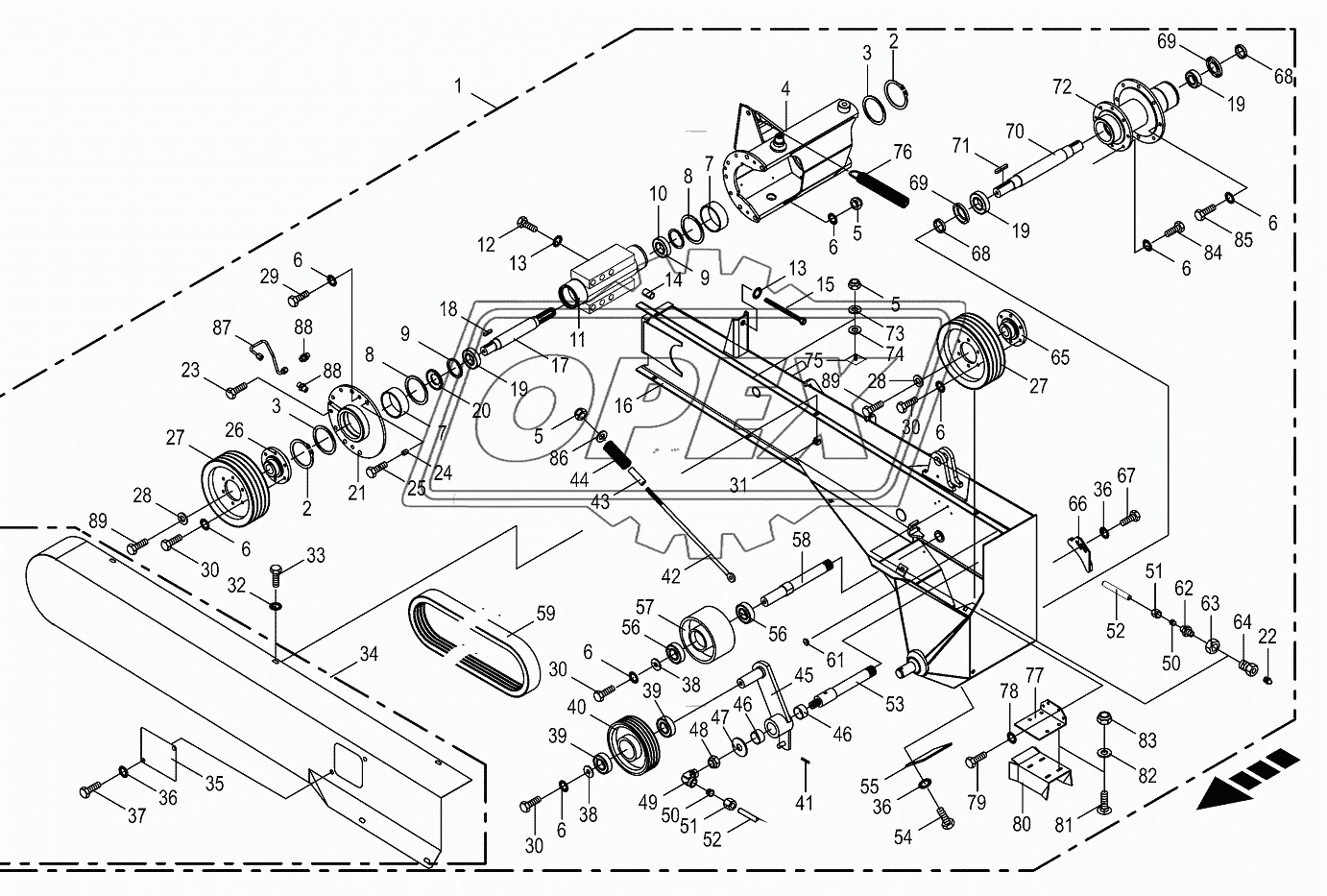 Control lever-right