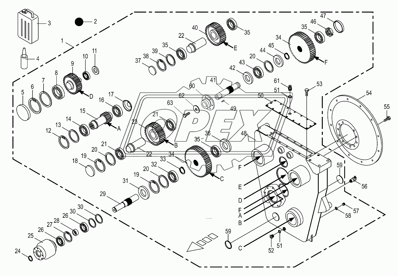 Auxiliary gearbox