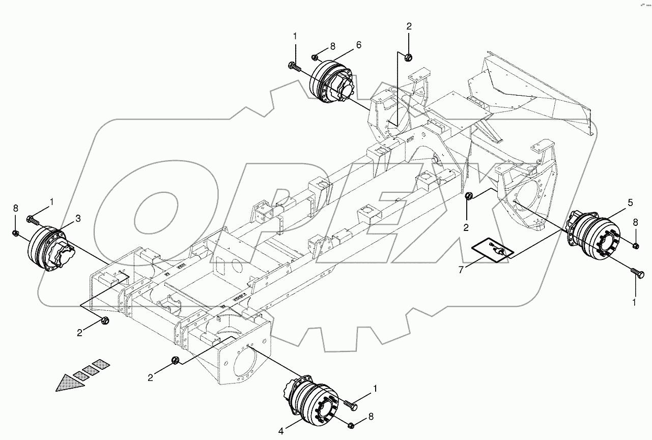 Hydr.ground drive/fin.drives