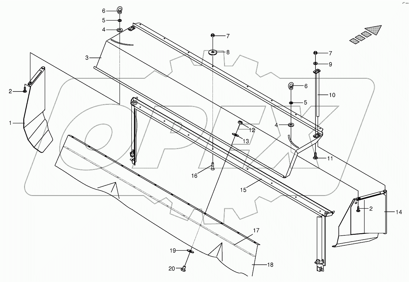 Buffle plate with frame (BSS)