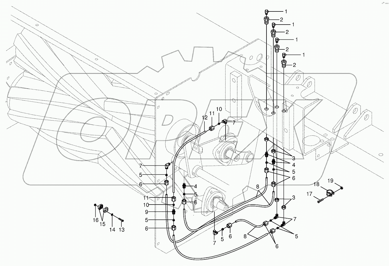 Lubricating line - grease (CRI)