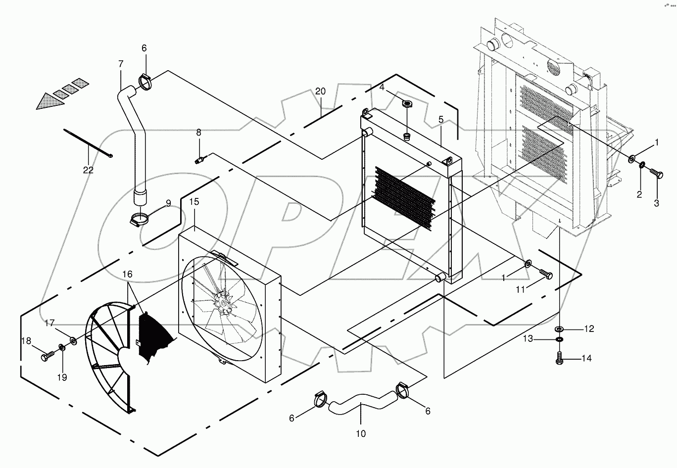Cooler - cooling agent cooler