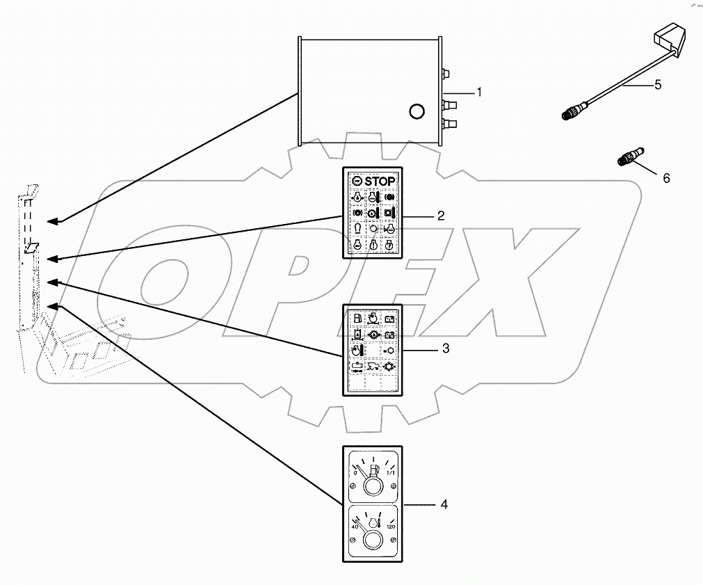 Multiple indicators front-right-hand