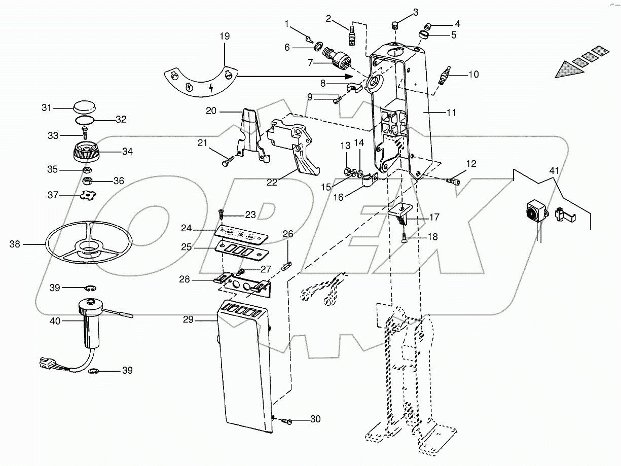 Steering column - upper