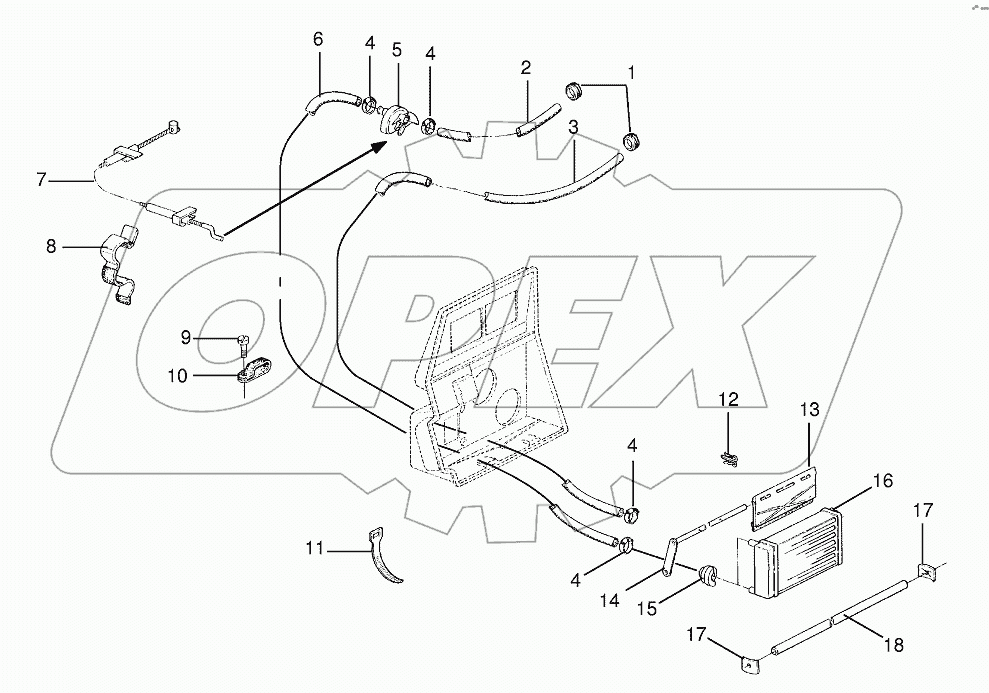 Cab heater components