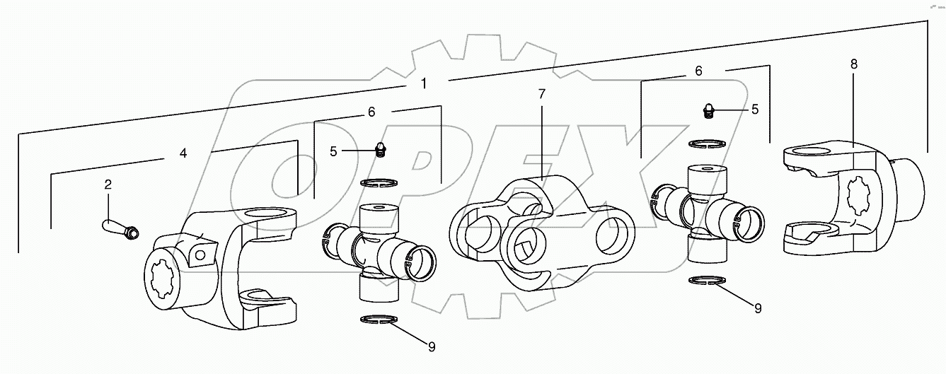 Double universal joint Gr.5