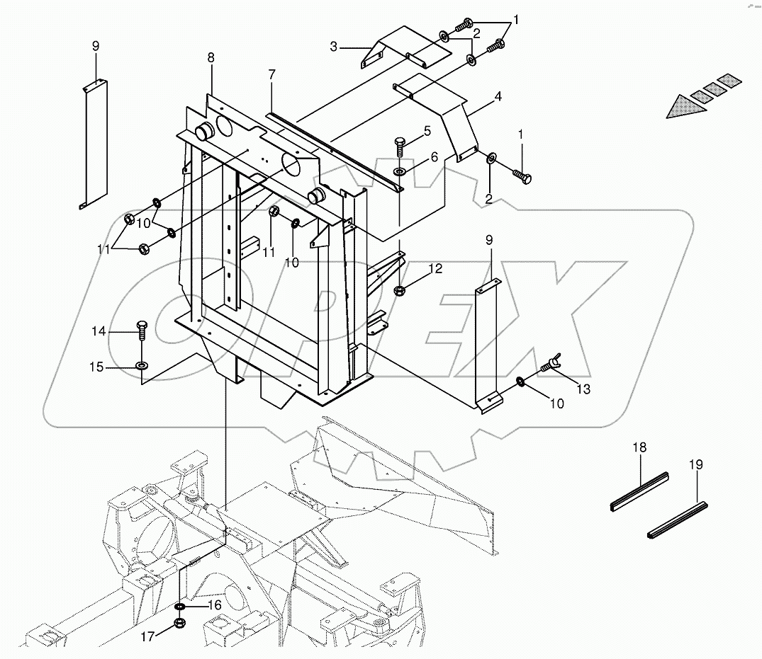 Radiator - Radiator frame