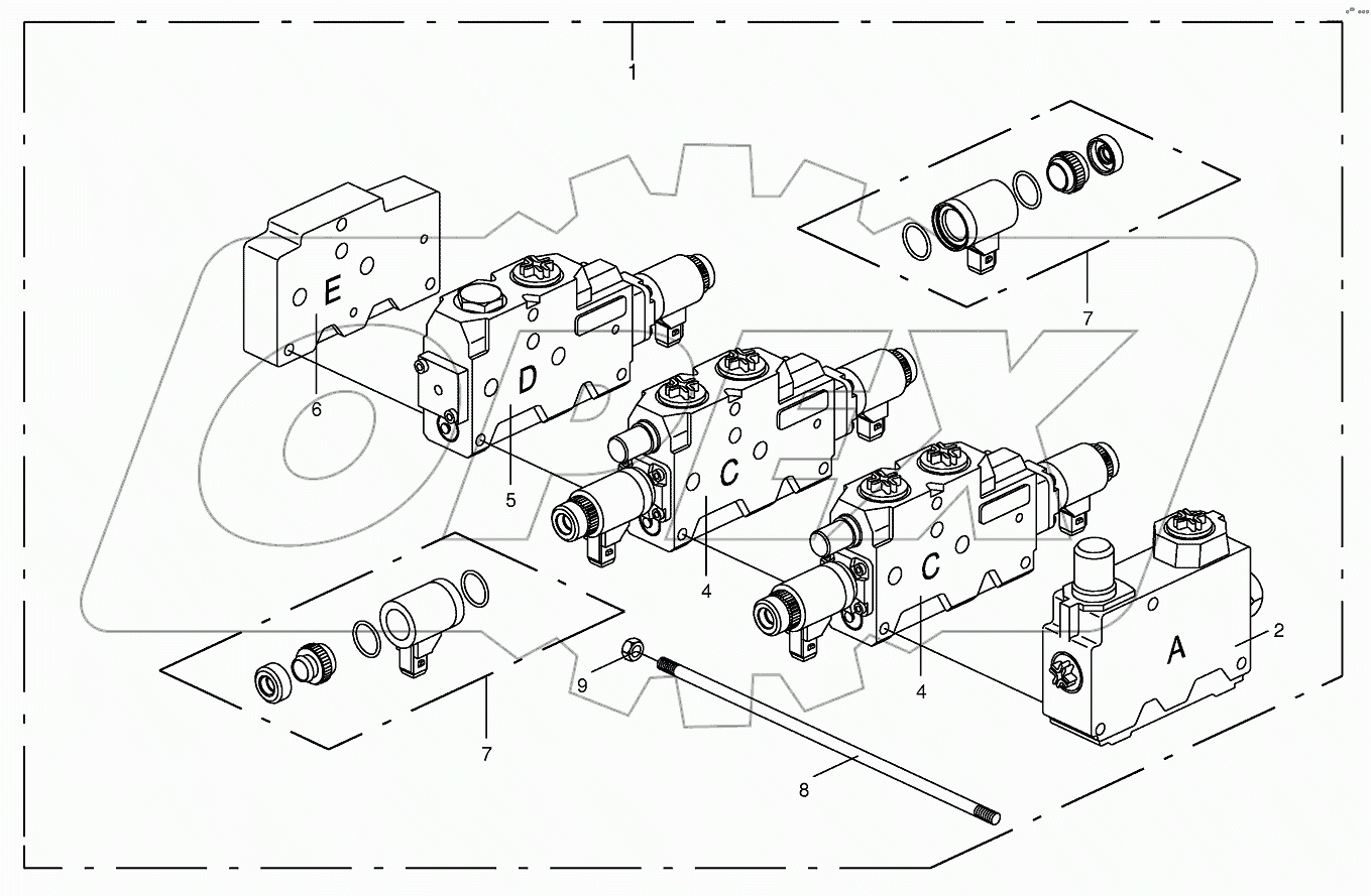 3 diverter vave bloc