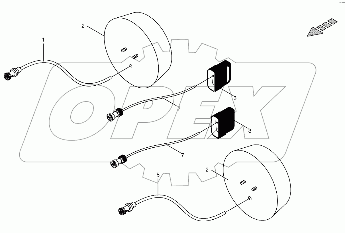 Wiring harnes 02.01 (lighting bracket)