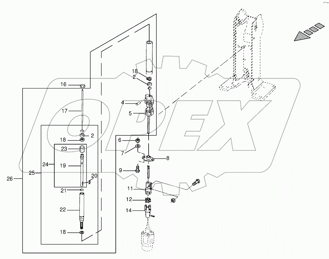 Steering column - steering wheel shaft