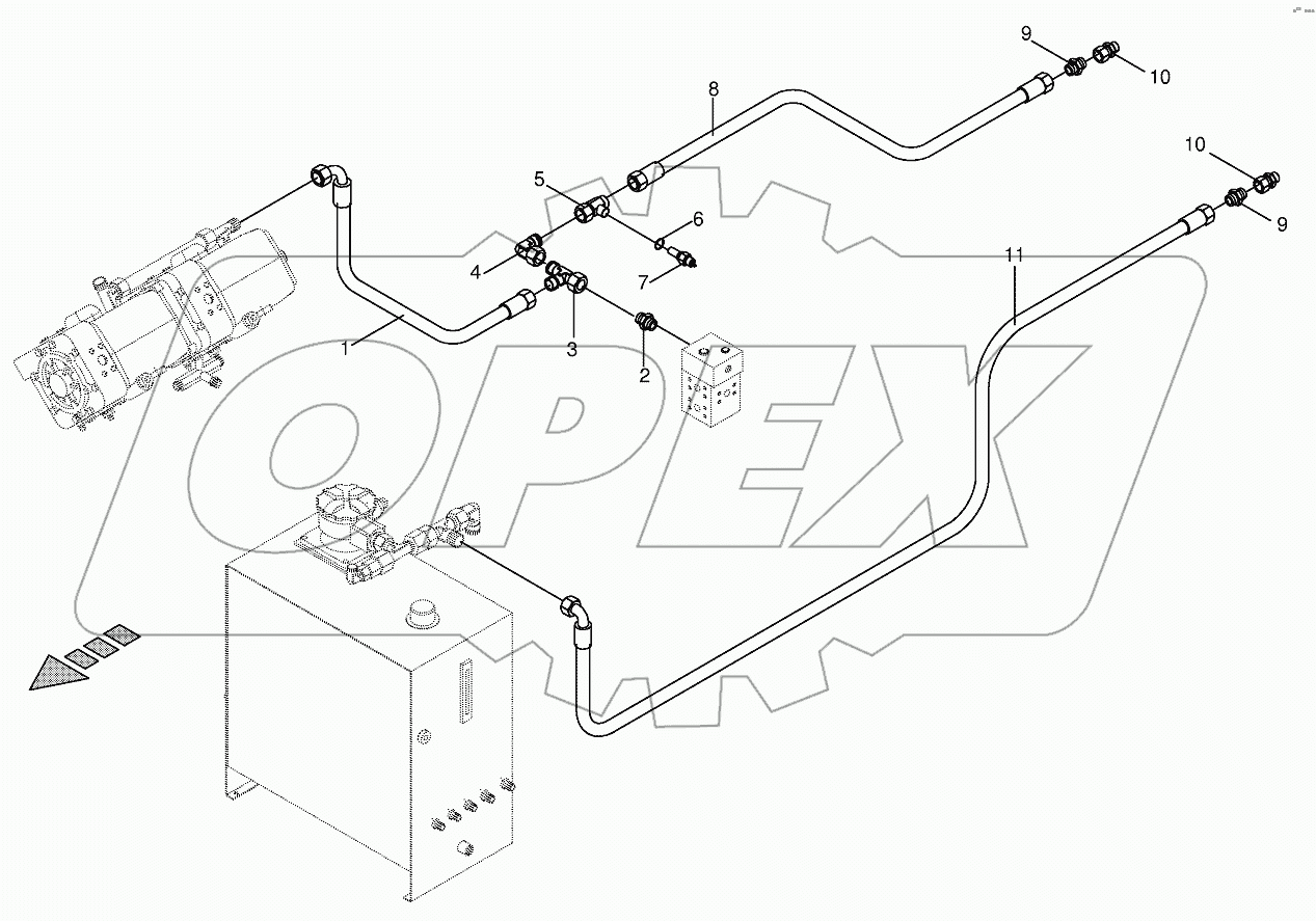 Radiator-var. displ. pump