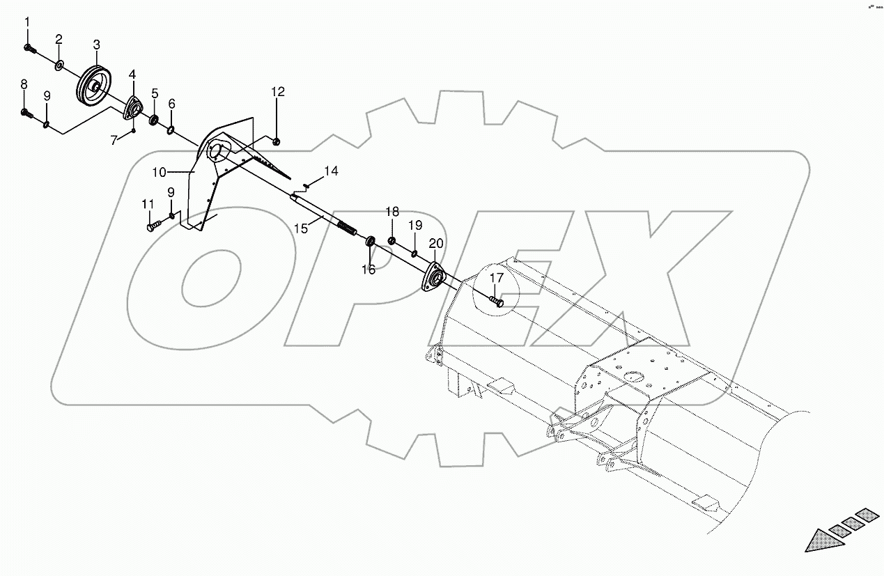 Actuation console-right