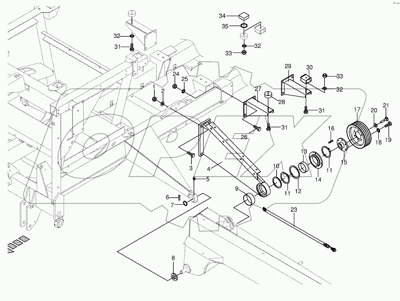Control lever/frame-left/right