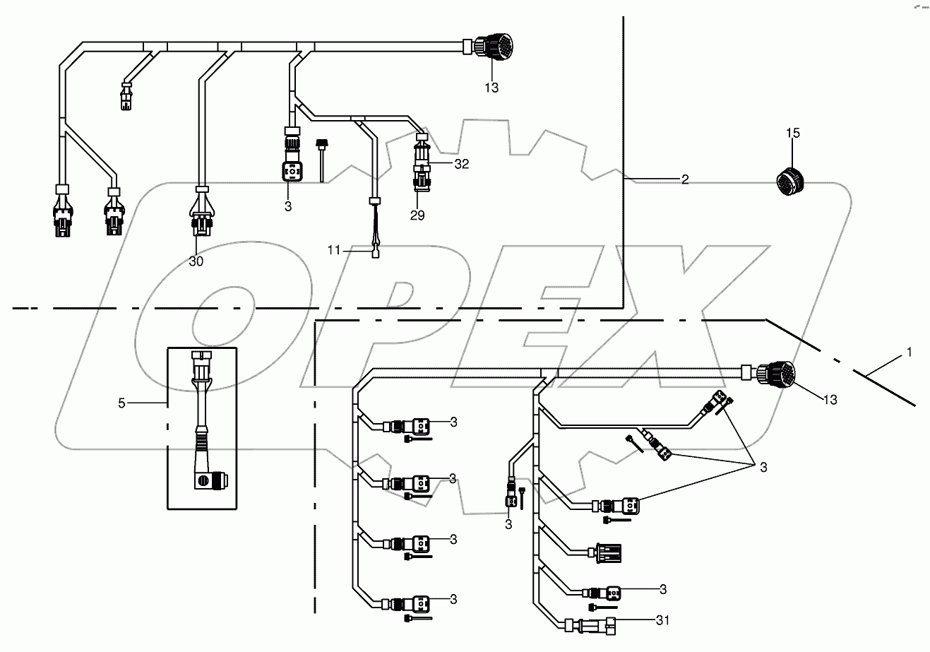 Wiring harness 1x7/Wiring harnes 1x8