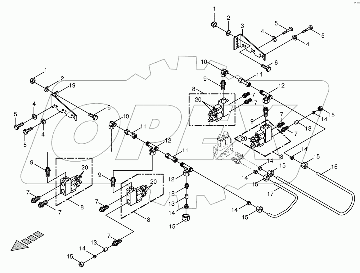 Hydraulics cutting height optional