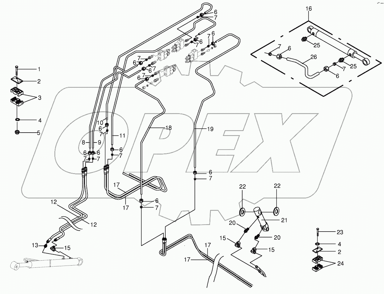 Hydraulics cutting height optional