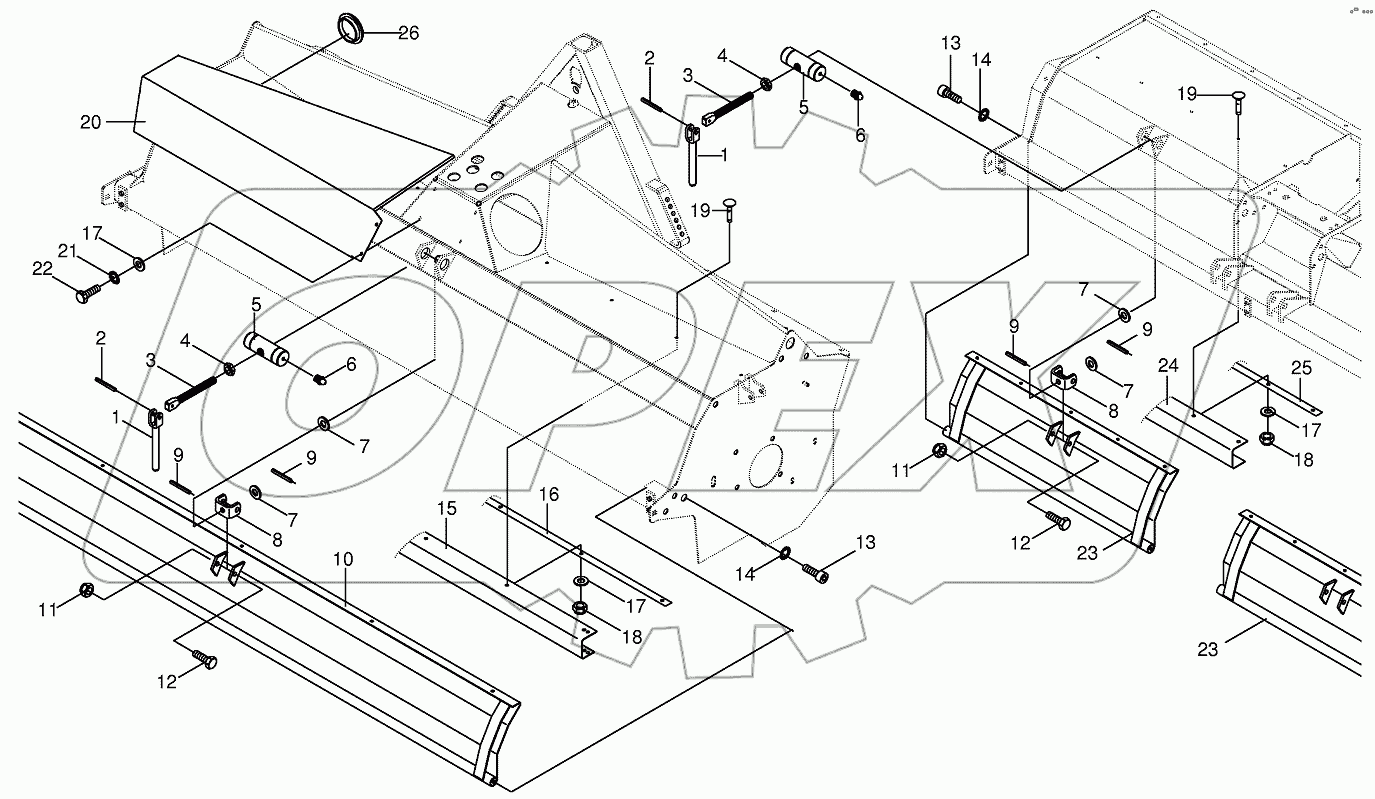 Chequered plate - front / lateral