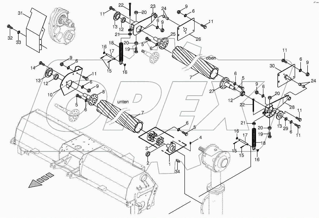 Roller - lateral CRI