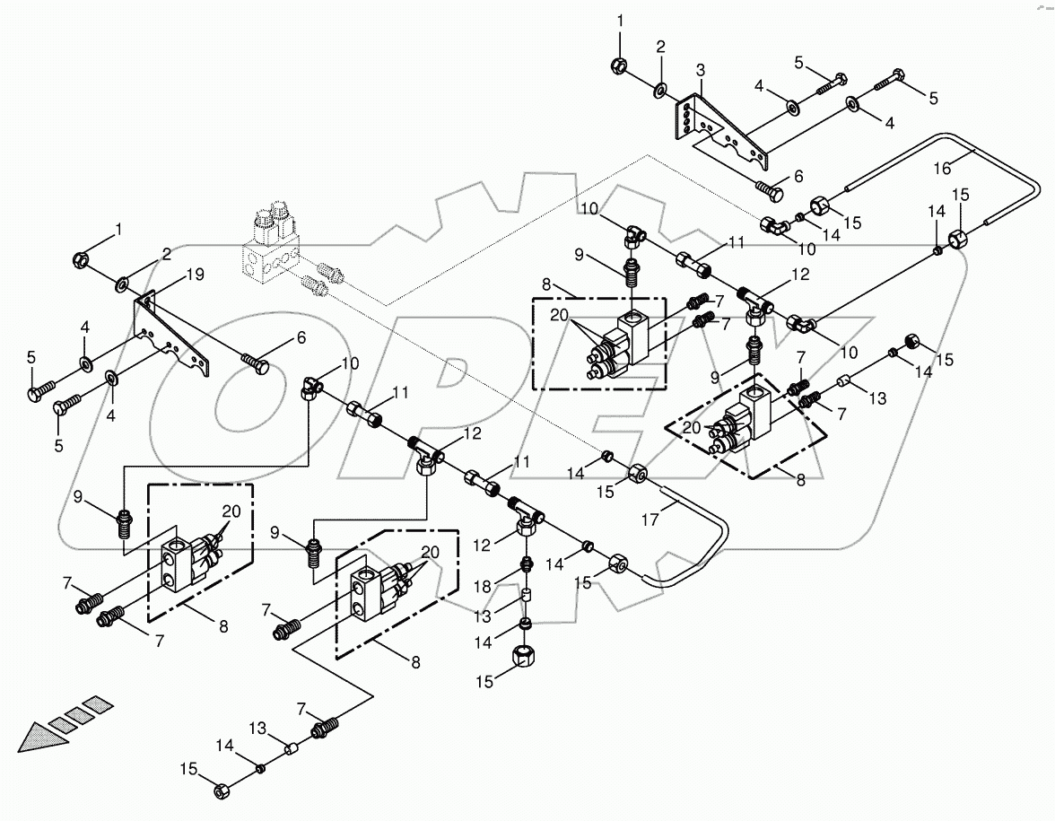 Hydraulics cutting height optional