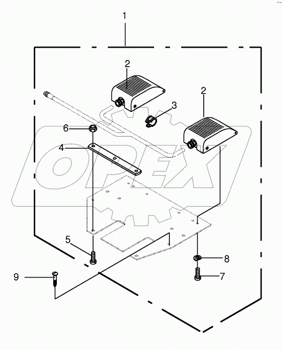 Pedal - levelling mechanism